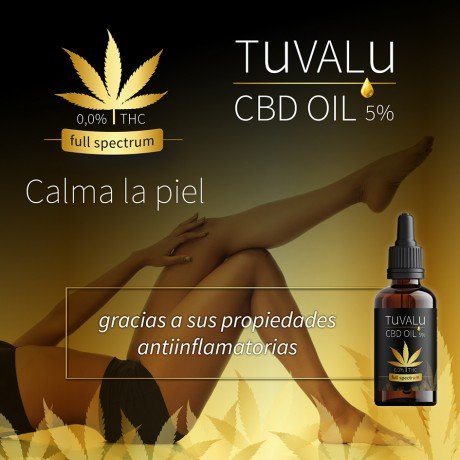 Aceite CBD Tuvalu, DeniPharma, 5% y 10%