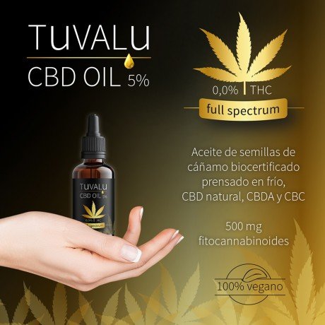 Aceite CBD Tuvalu, DeniPharma, 5% y 10%