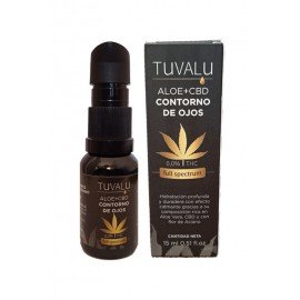 Contorno de Ojos con CBD+ALOE VERA y con flor de aciano 15 ML
